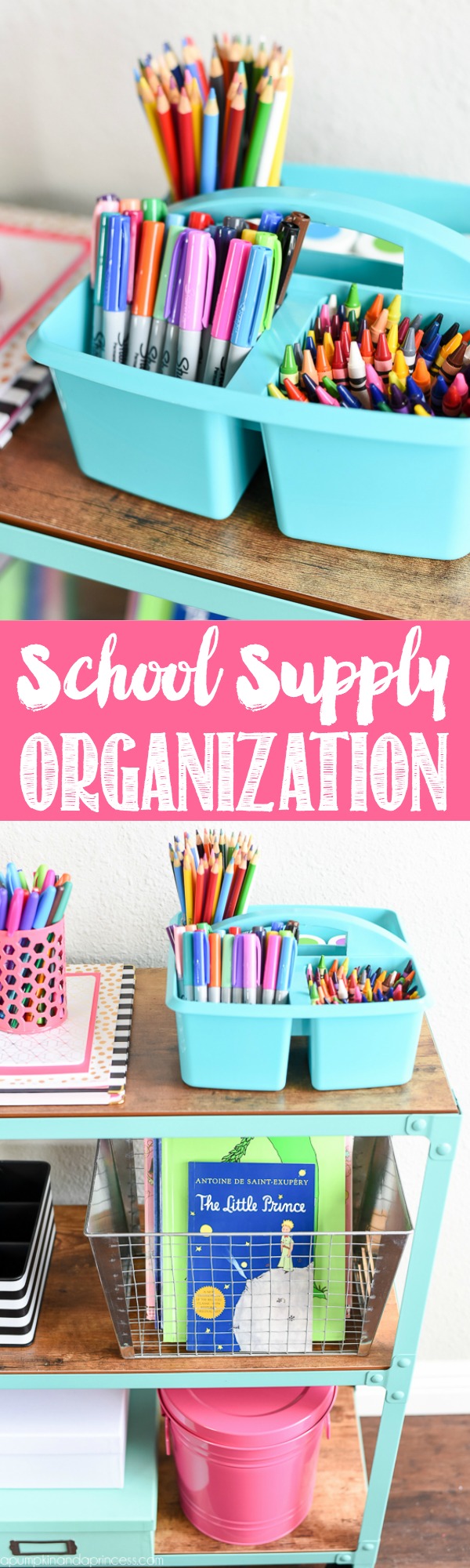 School Supply Organization - A Pumpkin And A Princess